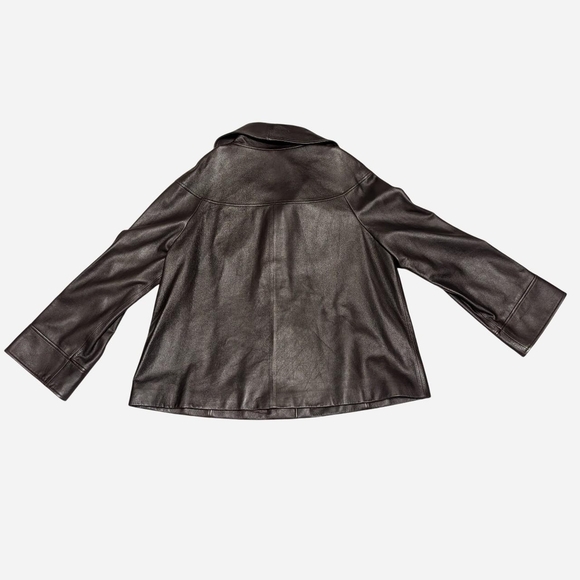 Lafayette 148 New York Dark Brown Kids Jacket - Picture 4 of 6